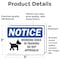 Signmission Working Dogs In Training Do Sign With Symbol, 5 in W x Rectangle, Vinyl Decal OS-2PACK-NS-D-35-L-19073 - alternate 6